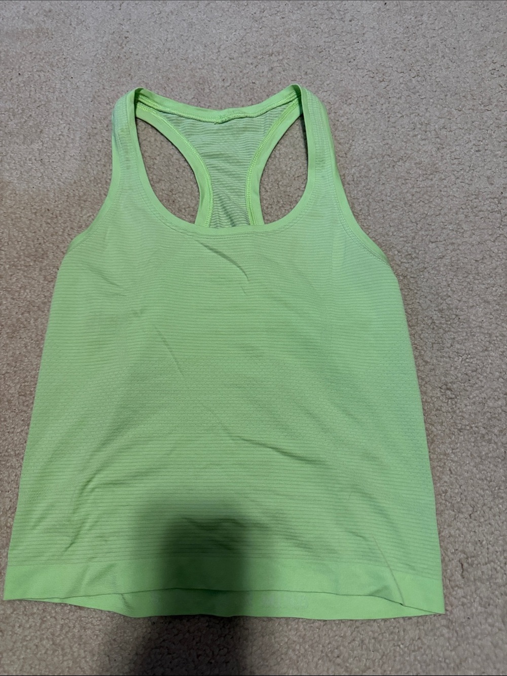 lululemon athletica Neon Lime Racerback Tank